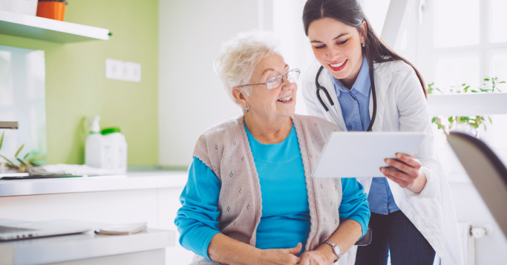 physician and patient discussing patient access