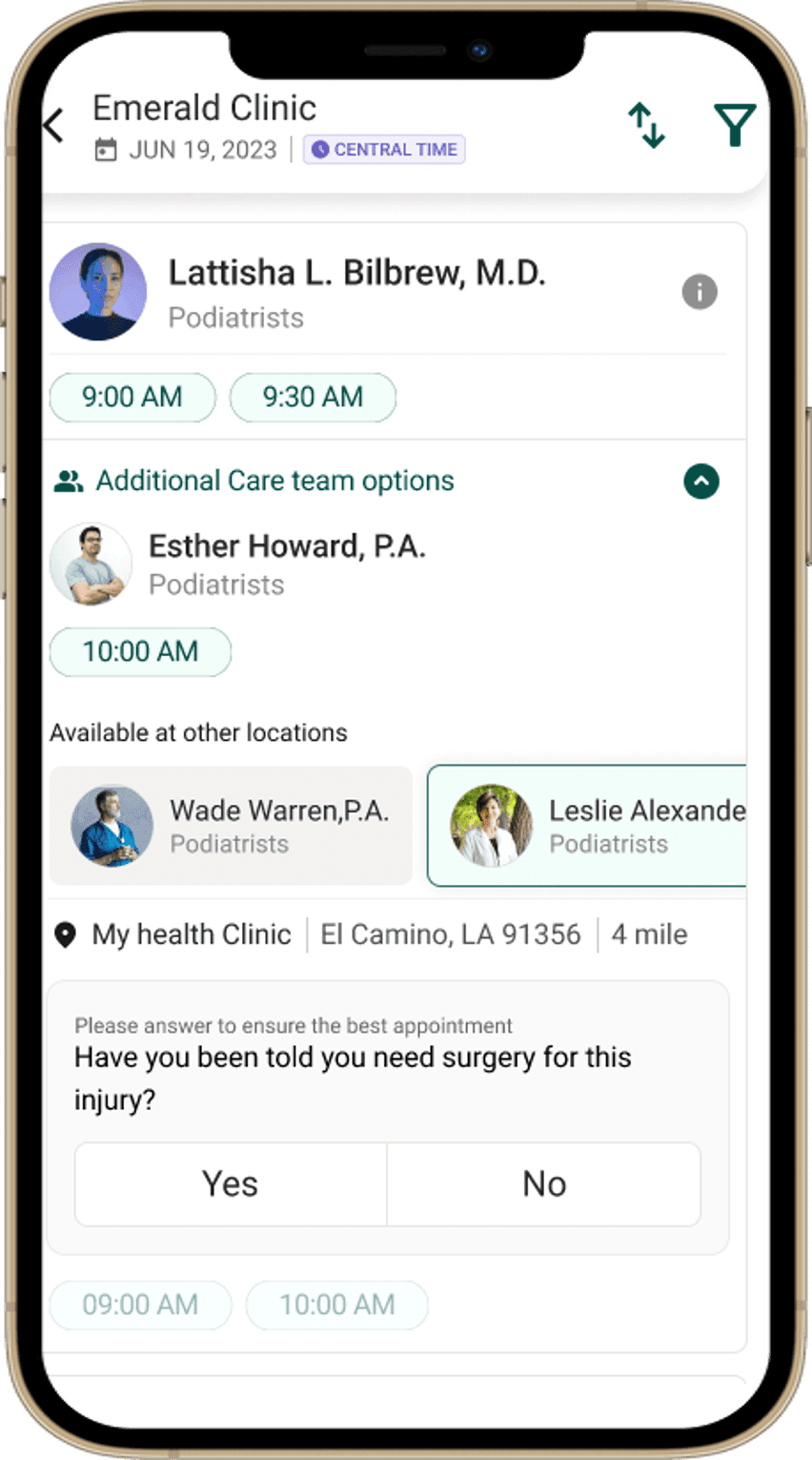 dash patient self schedule software