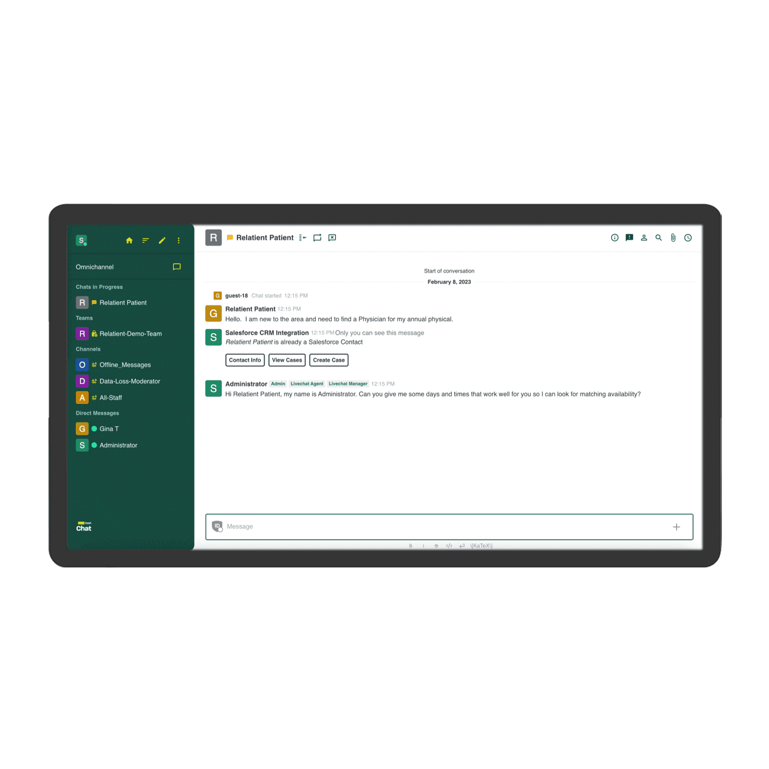Dash omnichannel patient messaging