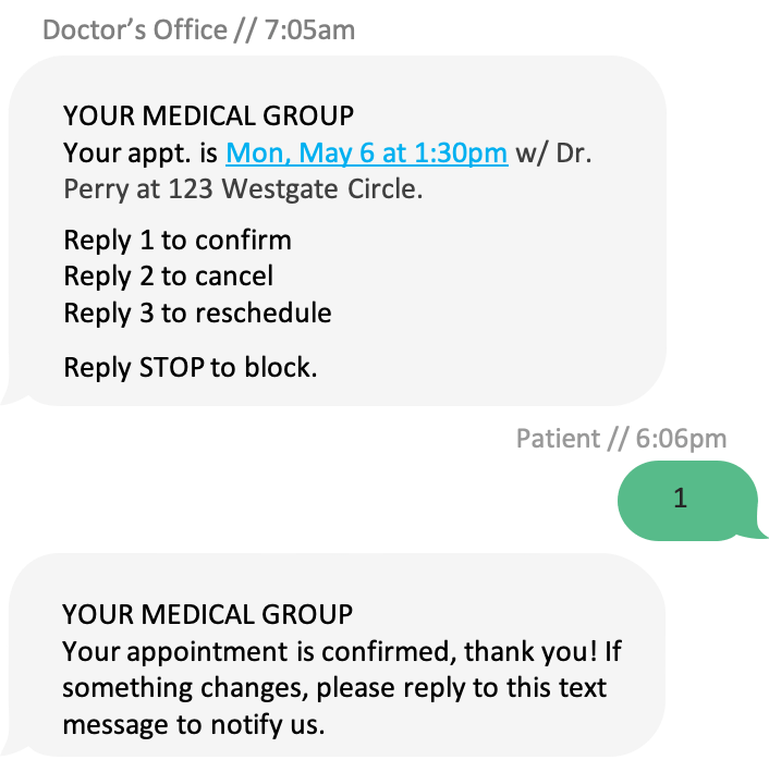 Sample Medical Reminder